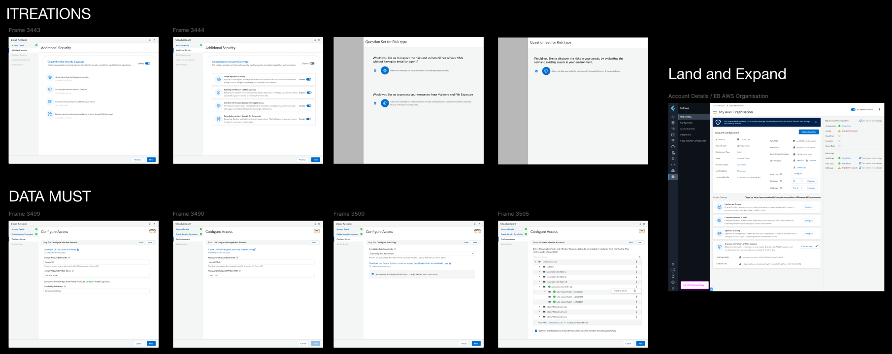 onboarding modals and flows explorations