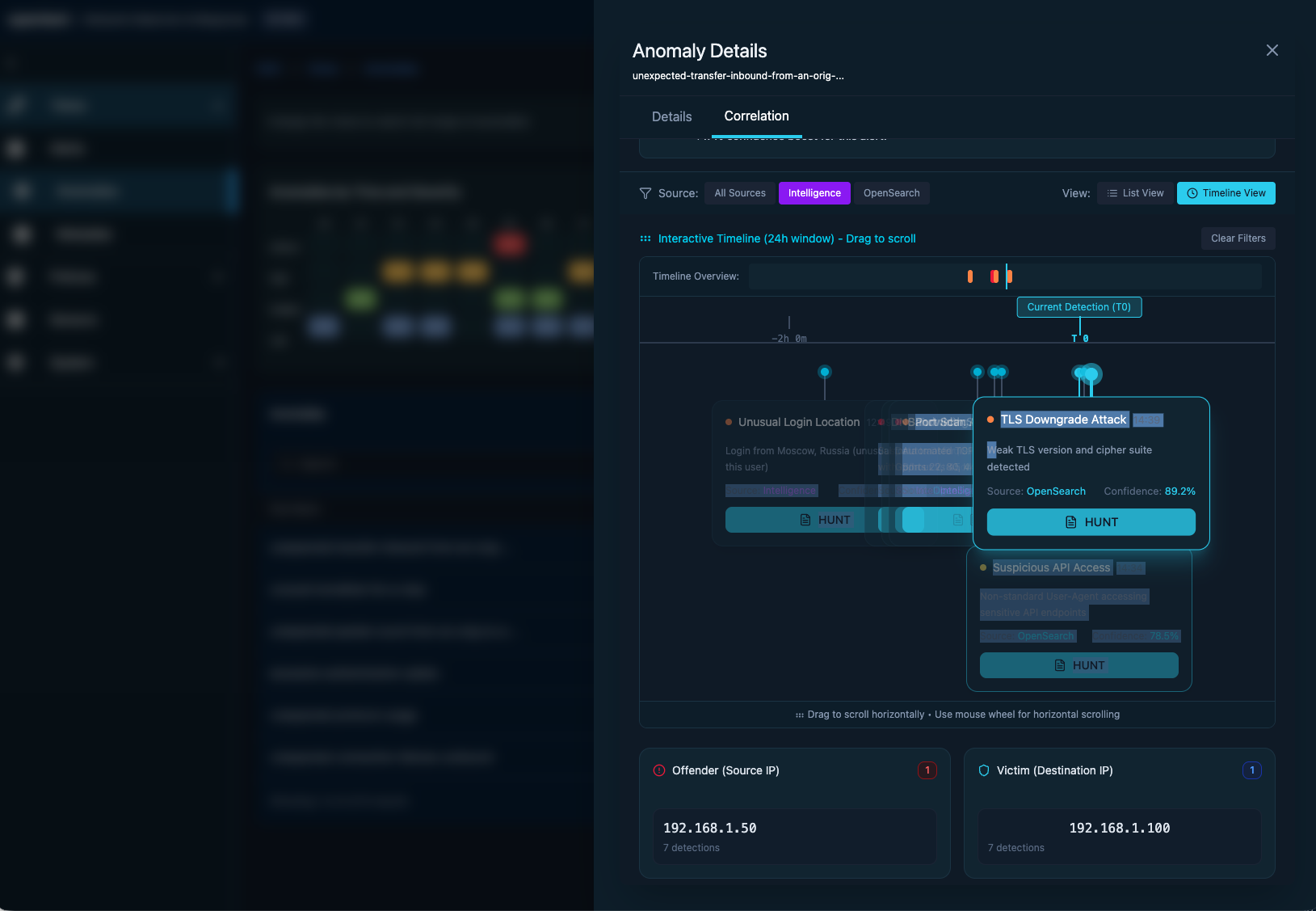 Threat Hunter Workbench Screen 2