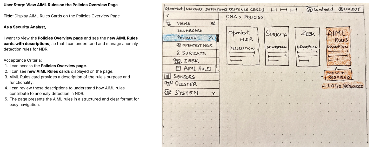 Rules Builder Lo-Fi Screen 1