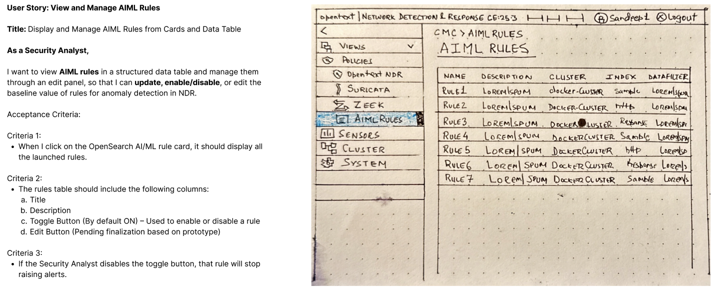 Rules Builder Lo-Fi Screen 2
