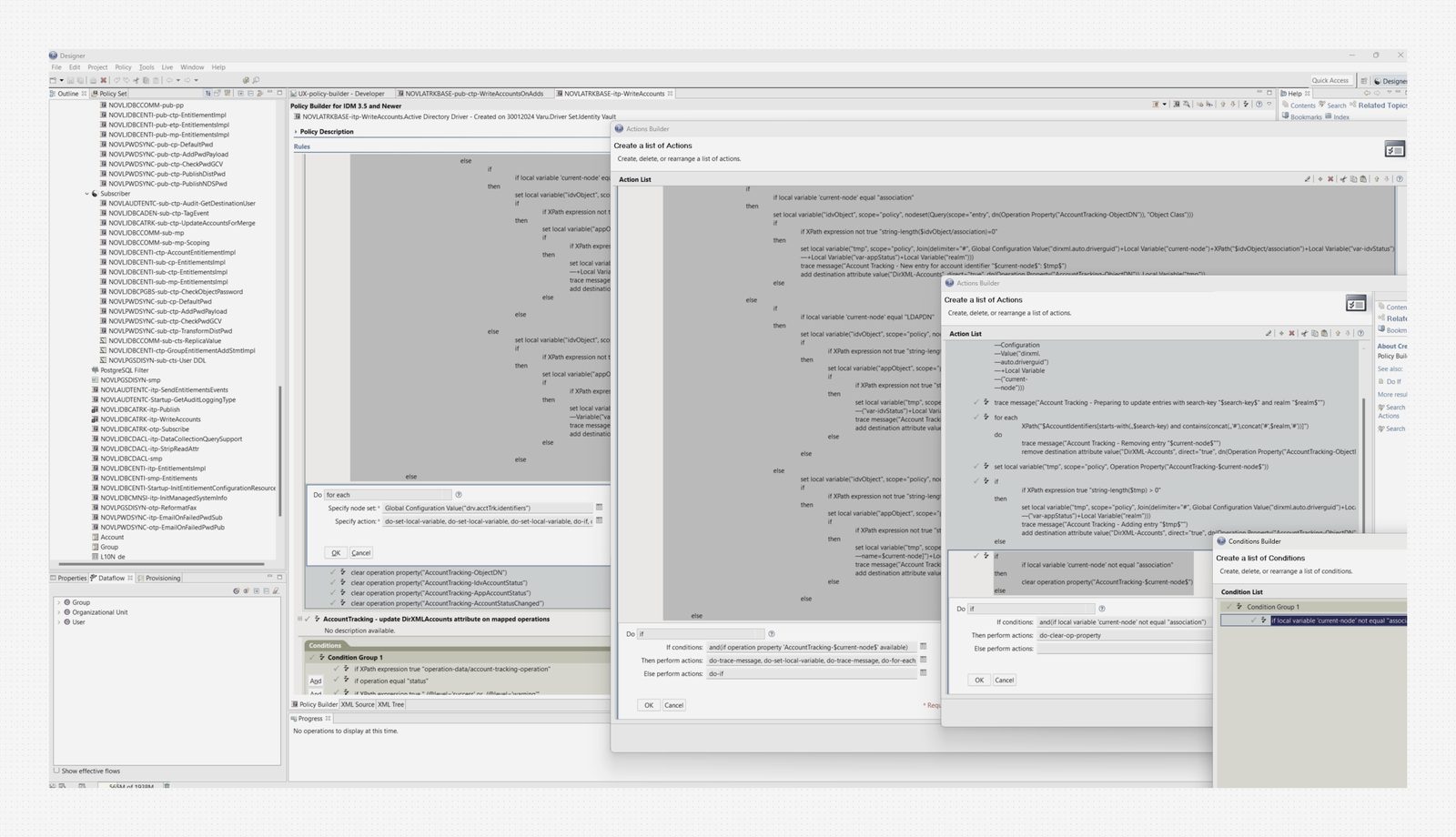 Existing nested modal interface