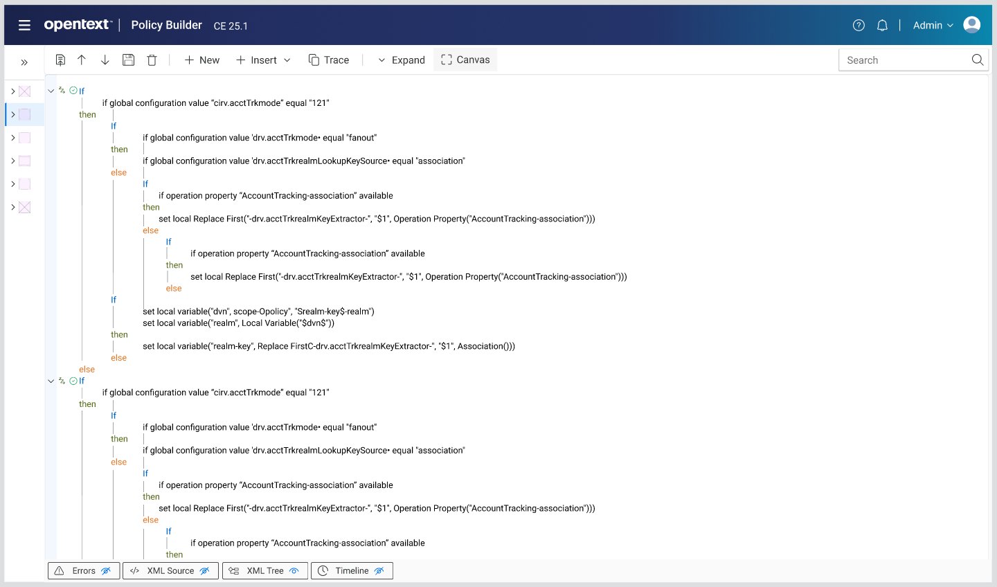 Pseudo-code reference — canvas logic structure